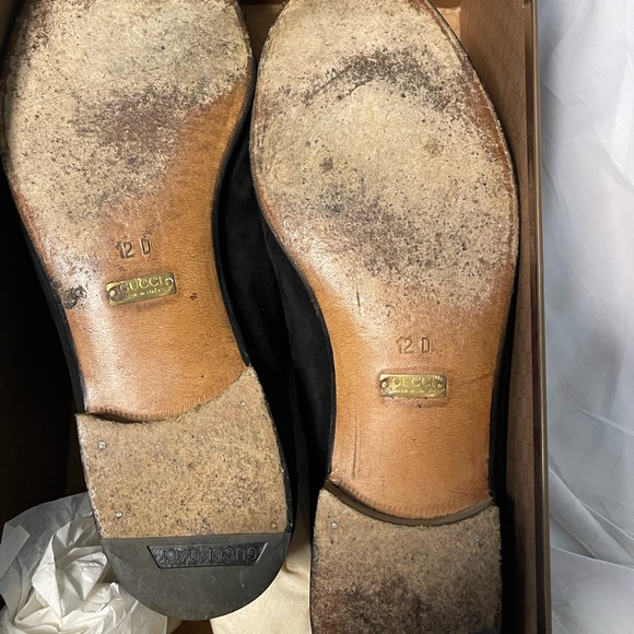 Gucci Black Velvet GG Horsebit Loafer Size US 12 MENS - Picture 3 of 5